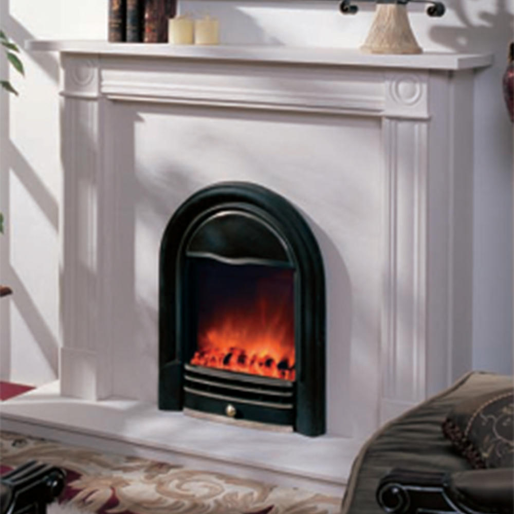 Electric Fireplace with Marble Mantel Freestanding Fireplace