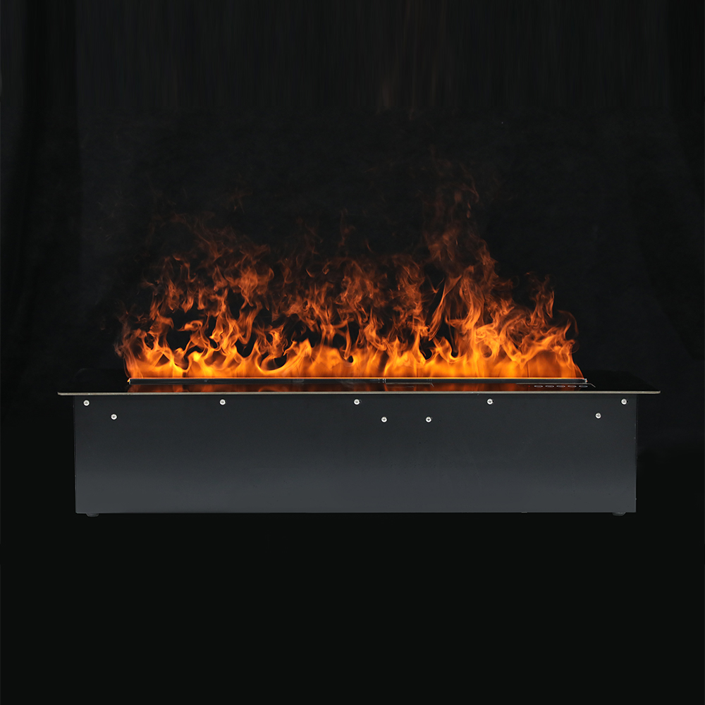 120 Black Titanium Countertop Smart Water Vapor Fireplace